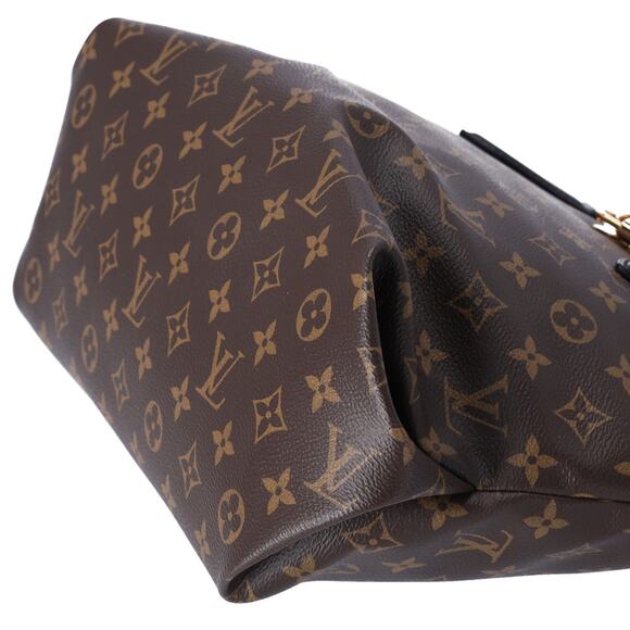 Louis Vuitton Flower Tote MM Monogram Shoulder Bag M44347 Black Brown - Picture 5 of 7